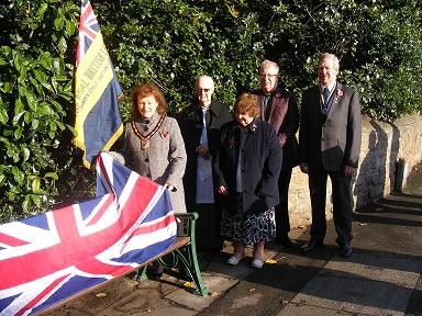 Commemorative bench unveiling